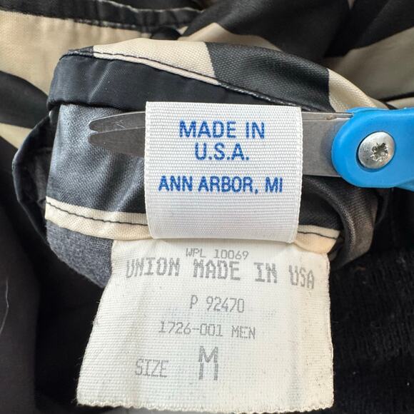 Vintage USA Cliff Keen Striped Referee Jacket Medium Reversible (READ) - Picture 6 of 12